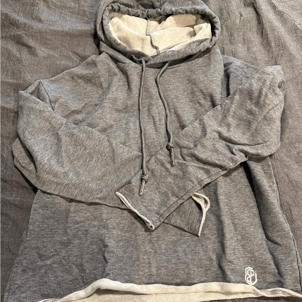 Born Primitive Gray Half-Zip Hoodie Sweatshirt
